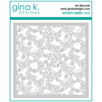 Gina K Designs Butterfly Garden Stencil gkdst81