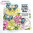 Pink and Main Butterfly Friends Clear Stamp and Die Set butterflies