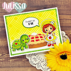 C.C. Designs Apple Purple Clear Stamp Set ccd-0433 sweet as pie