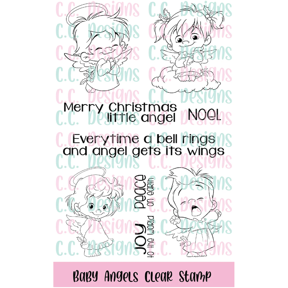 C.C. Designs Baby Angels Clear Stamp Set ccd-365