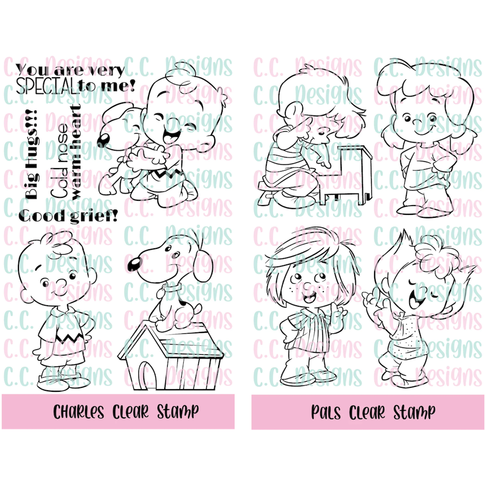 C.C. Designs Charles and Pals Clear Stamp Bundle