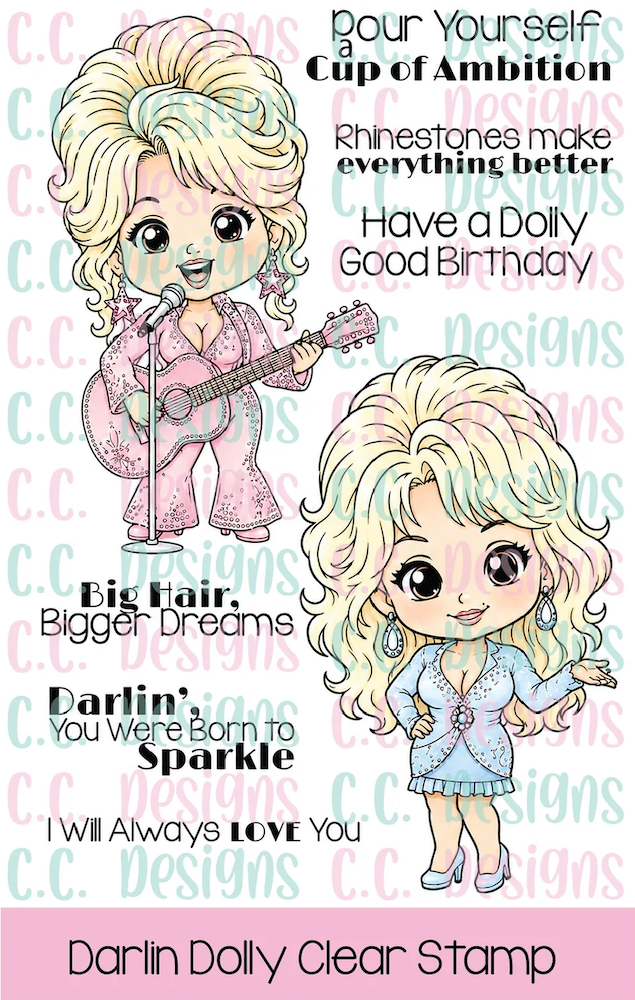 C.C. Designs Darlin' Clear Stamp Set ccd-0442