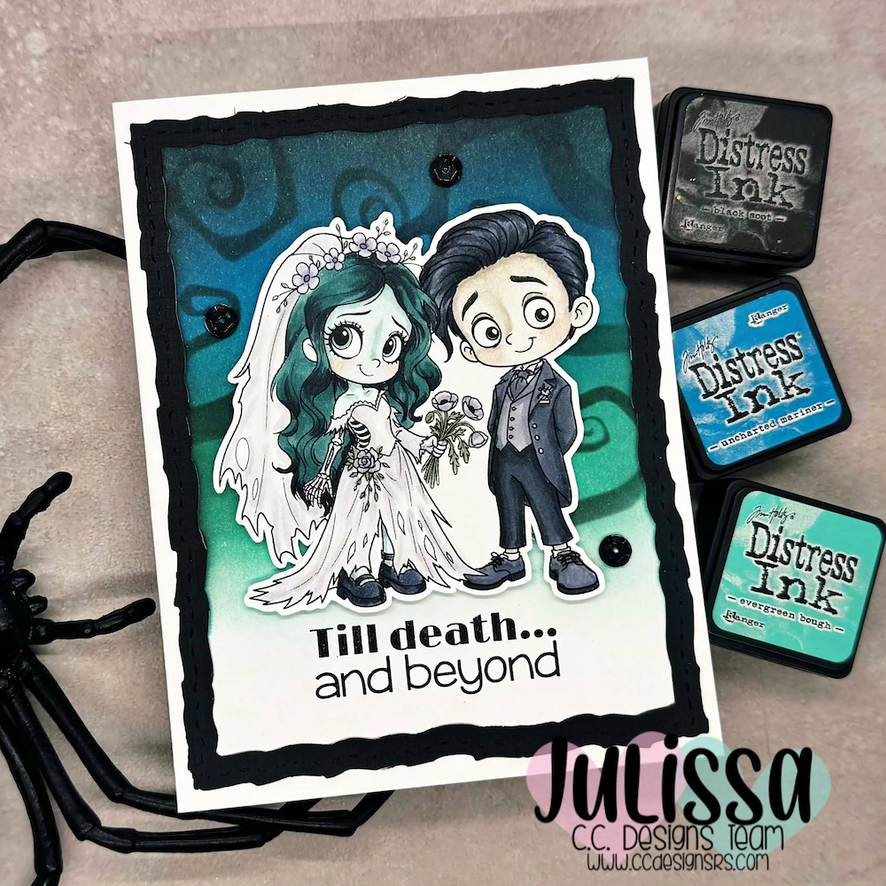 C.C. Designs Death Bride Clear Stamp Set ccd-0436 rill death bride and groom