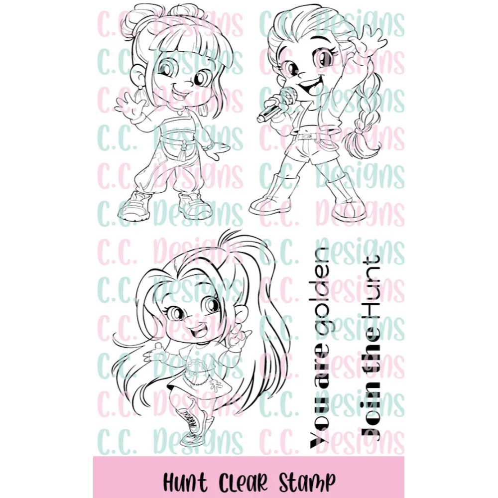C.C. Designs Hunt Clear Stamp Set ccd-0407