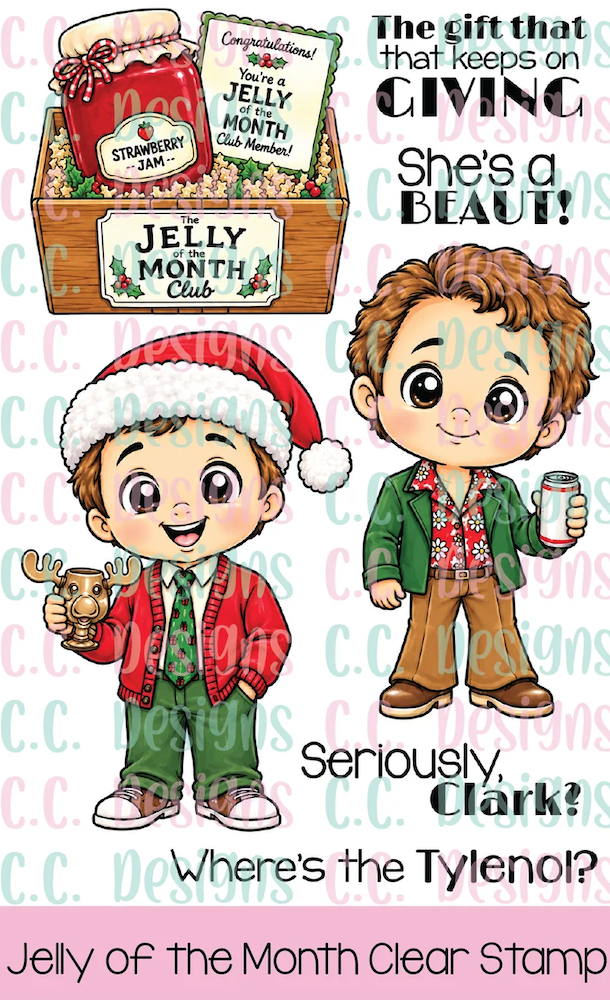 C.C. Designs Jelly of the Month Clear Stamp Set ccd-0443