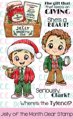 C.C. Designs Jelly of the Month Clear Stamp Set ccd-0443