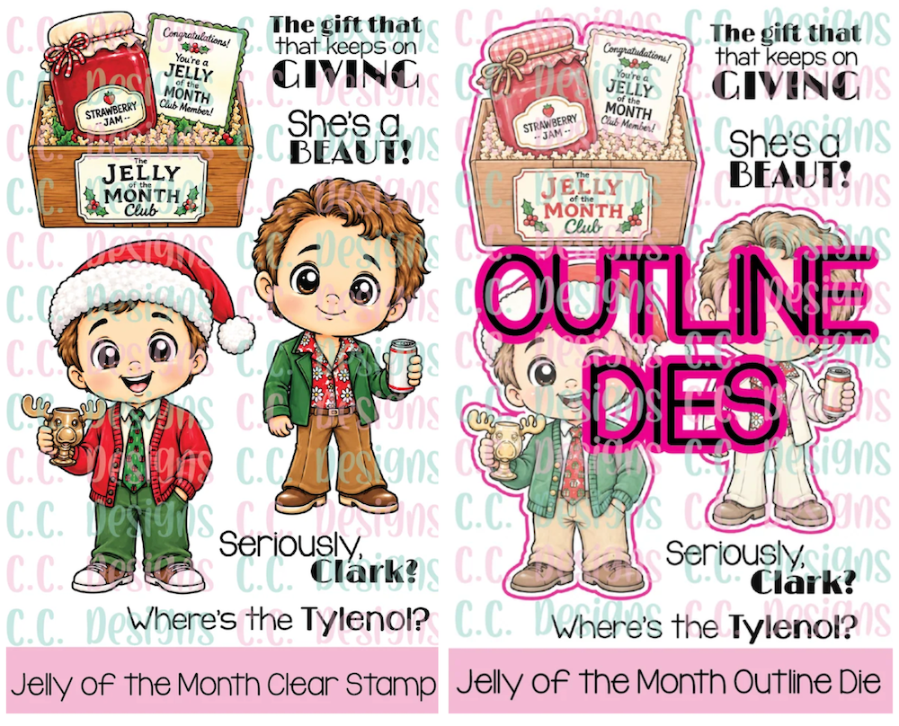 C.C. Designs Jelly of the Month Stamps and Dies Bundle
