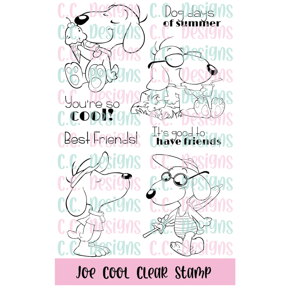C.C. Designs Joe Cool Clear Stamp Set ccd-0415