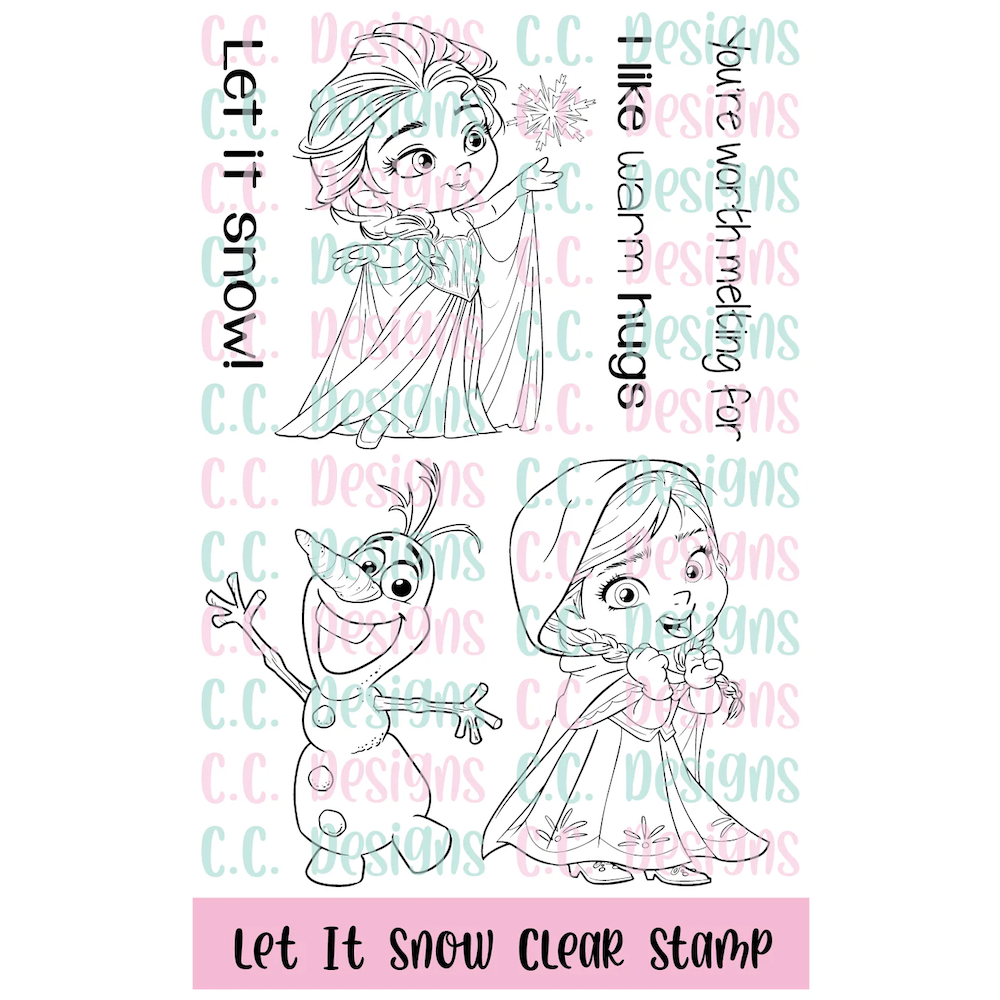 C.C. Designs Let It Snow Clear Stamp Set ccd-0401