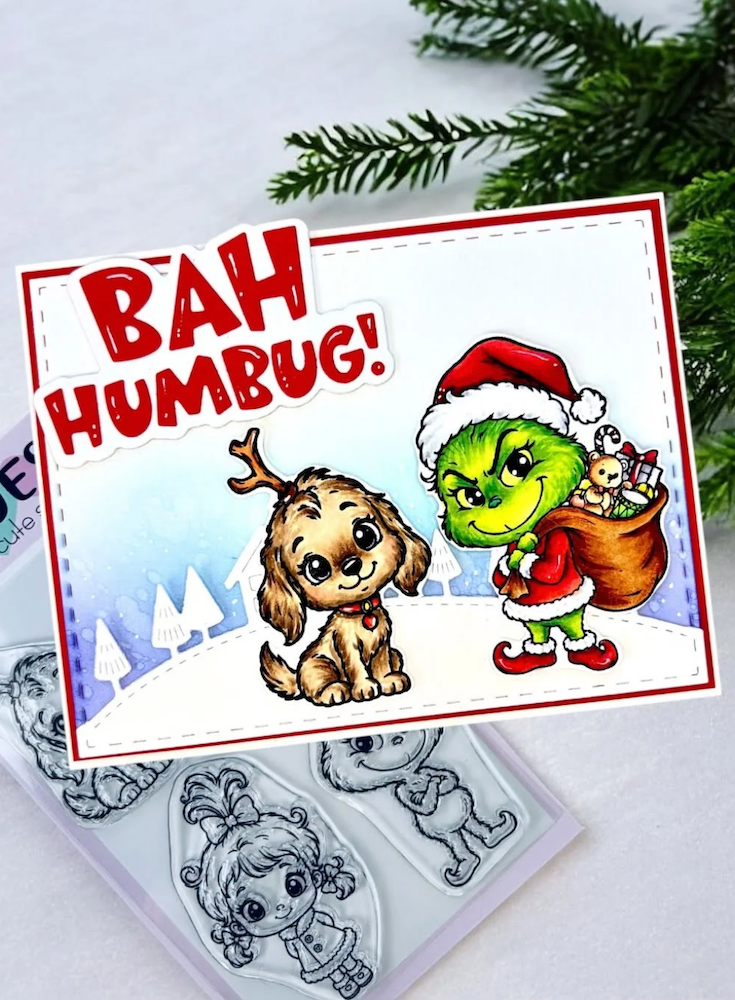 C.C. Designs Mean One Clear Stamp Set ccd-0444 bah humbug