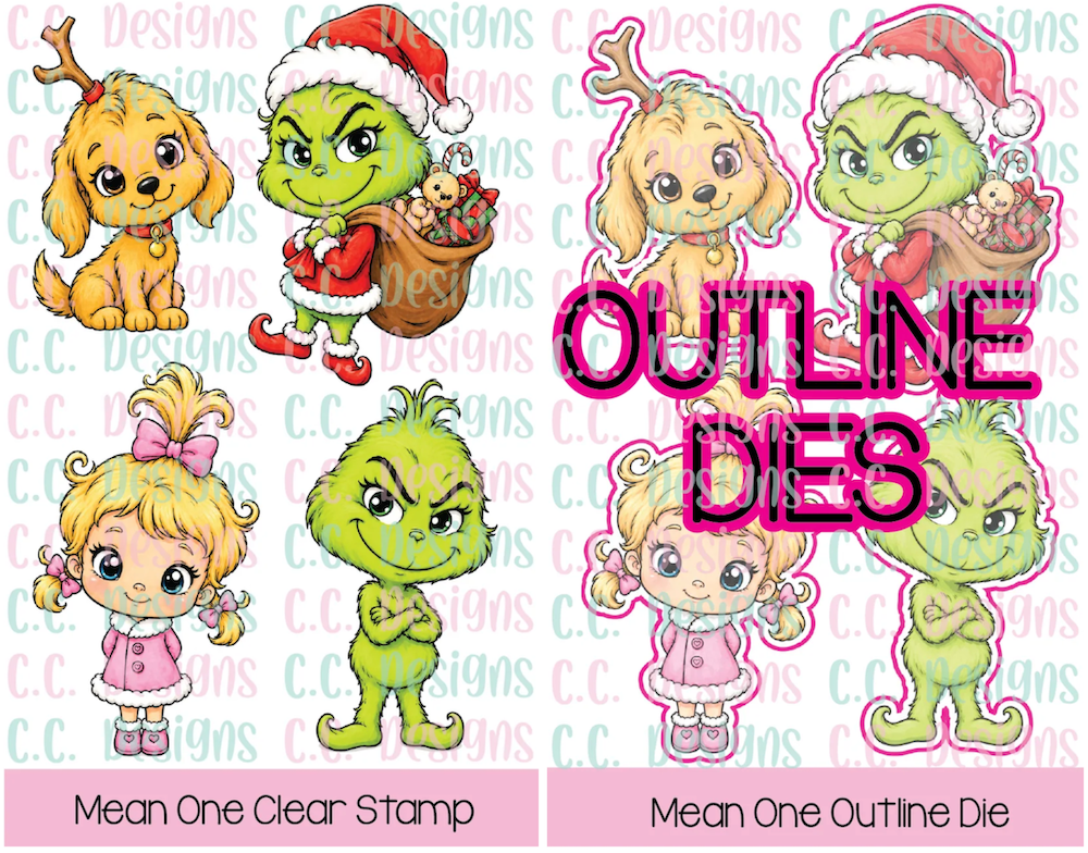 C.C. Designs Mean One Stamps and Dies Bundle