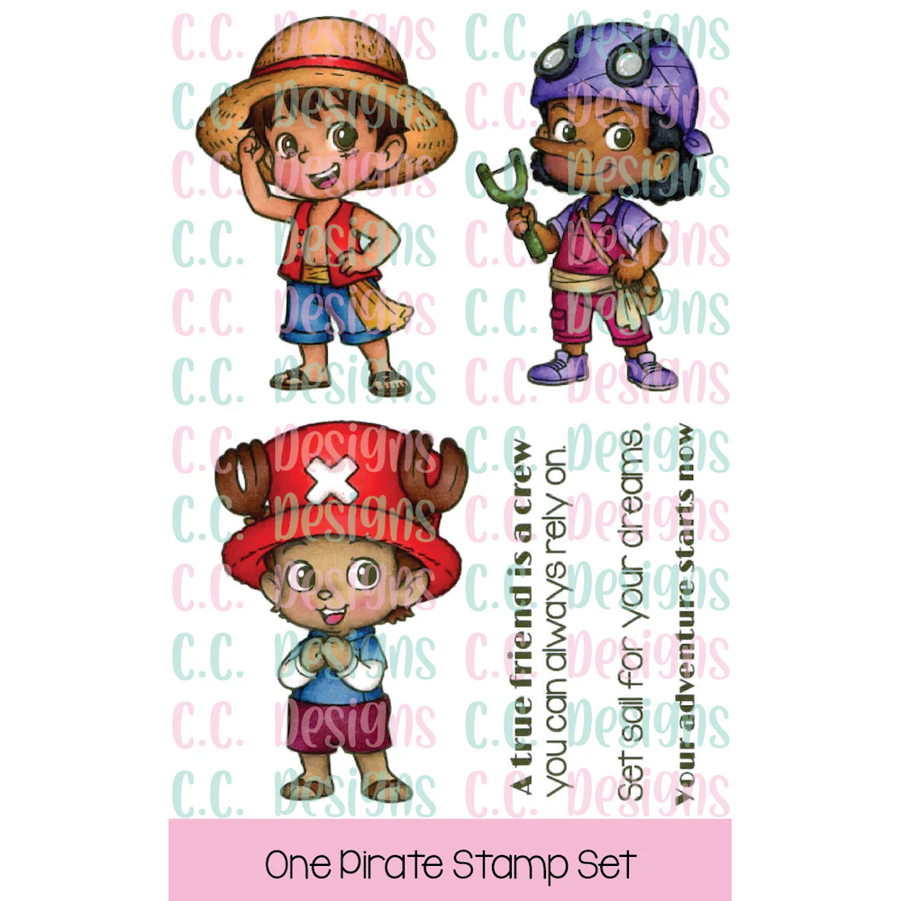 C.C. Designs One Pirate Clear Stamp Set ccd-0426