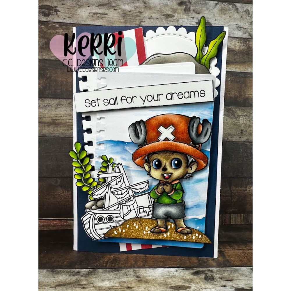 C.C. Designs One Pirate Clear Stamp Set ccd-0426 set sail for your dreams kerri