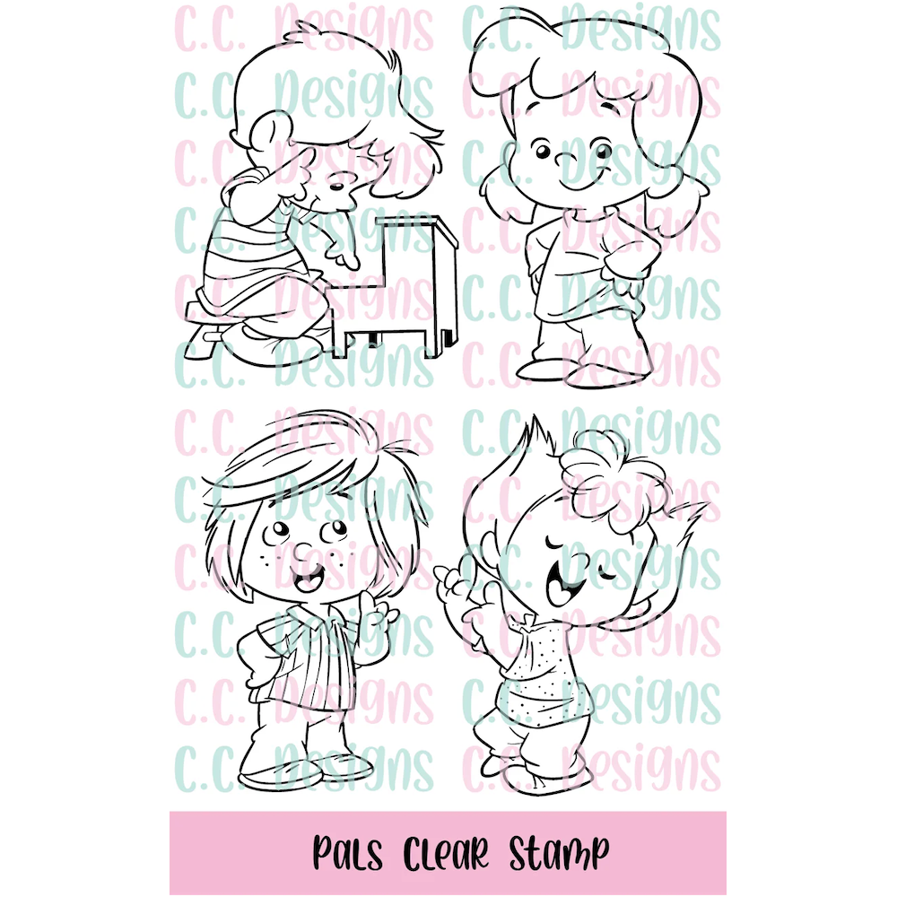 C.C. Designs Pals Clear Stamp Set ccd-0377