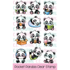 C.C. Designs Pocket Panda Clear Stamp Set ccd-0441