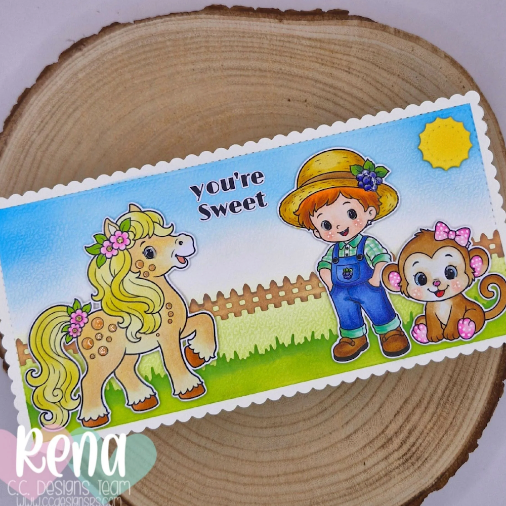 C.C. Designs Pony Berry Clear Stamp Set ccd-0431 you're sweet
