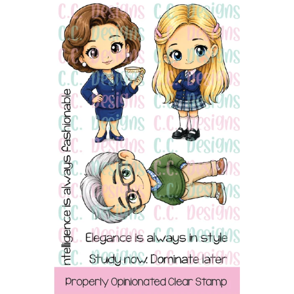 C.C. Designs Properly Opinionated Clear Stamp Set ccd-0438