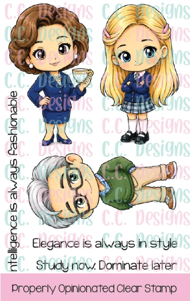 C.C. Designs Properly Opinionated Clear Stamp Set ccd-0438