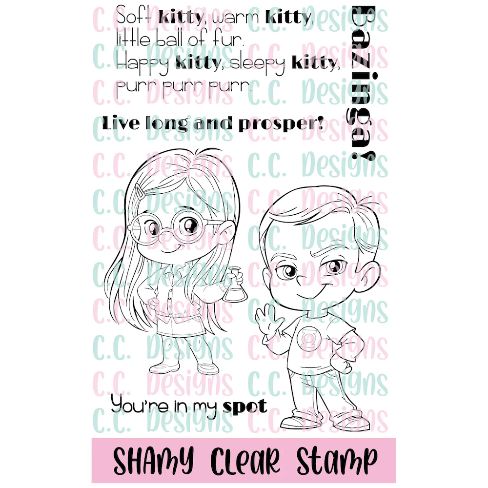 C.C. Designs Shamy Clear Stamp Set ccd-0412
