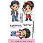 C.C. Designs Stars Hollow Clear Stamp Set ccd-0437