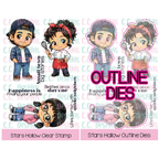 C.C. Designs Stars Hollow Stamps and Dies Bundle