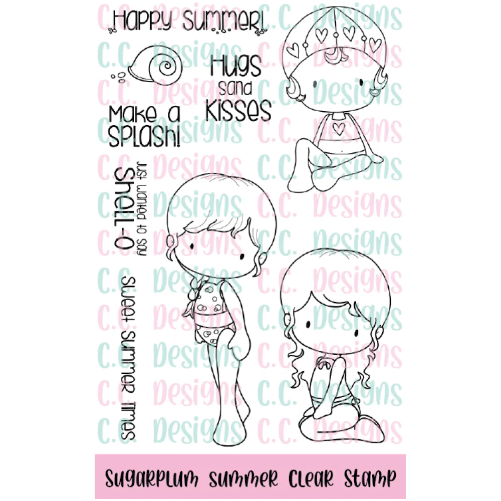 C.C. Designs Sugarplum Summer Clear Stamp Set ccd-0385