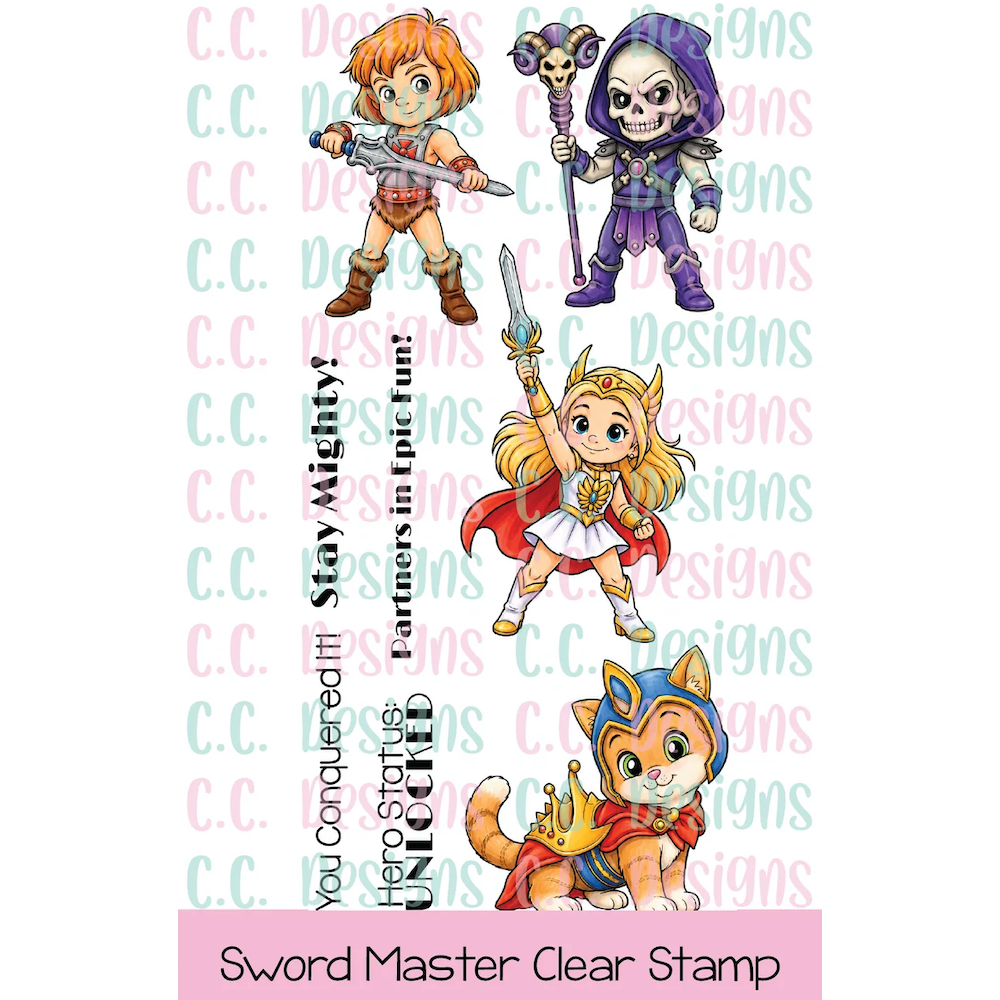 C.C. Designs Sword Master Clear Stamp Set ccd-0430