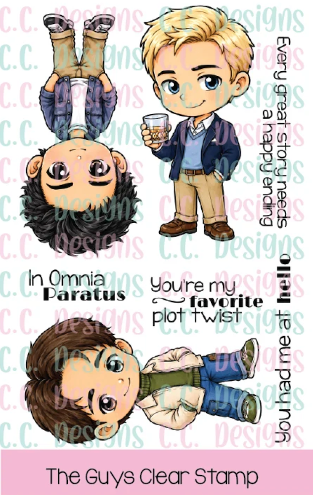 C.C. Designs The Guys Clear Stamp Set ccd-0440