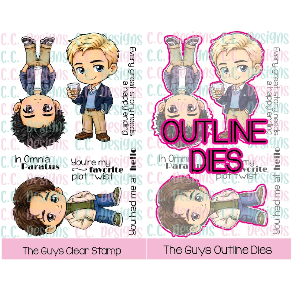 C.C. Designs The Guys Stamps and Dies Bundle