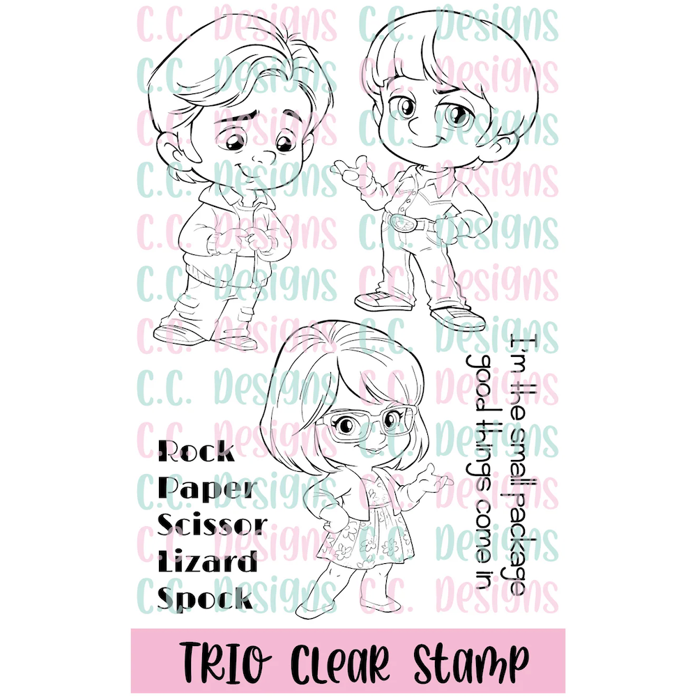 C.C. Designs Trio Clear Stamp Set ccd-0413