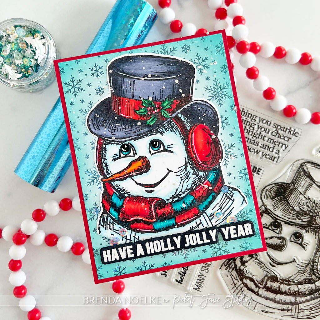 Picket Fence Studios Snowone Else Like You Clear Stamps c-138 holly jolly year