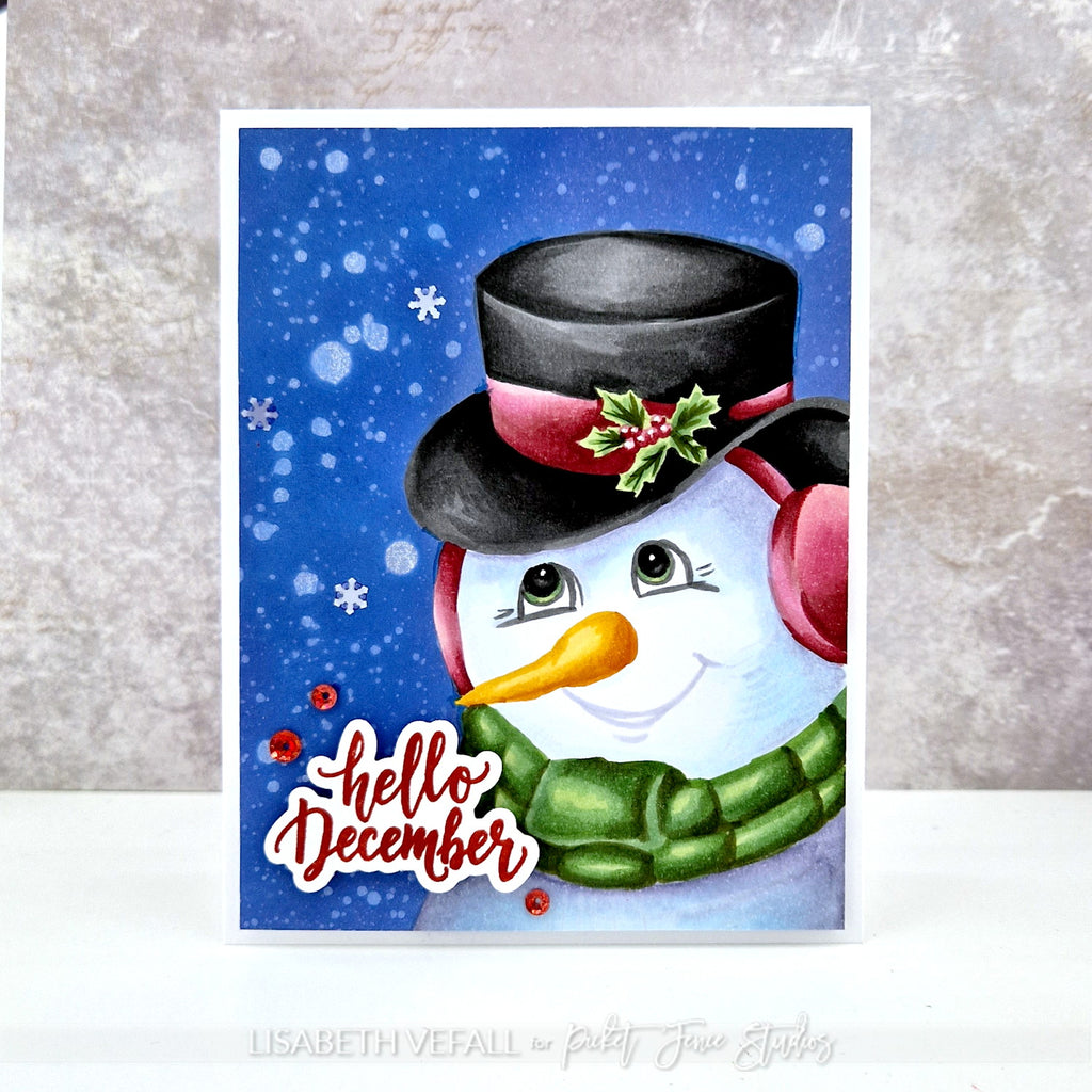 Picket Fence Studios Snowone Else Like You Clear Stamps c-138 hello december