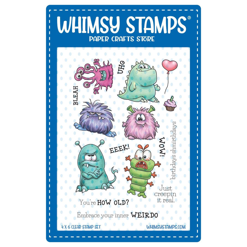 Whimsy Stamps Monster Daze Clear Stamps C1417