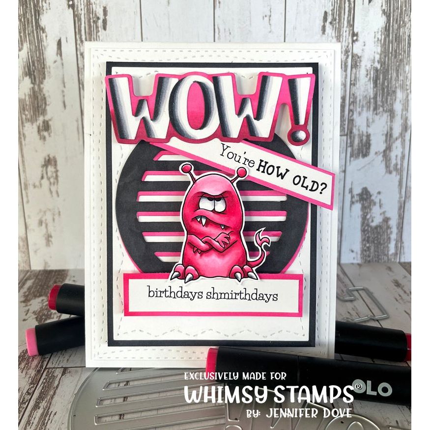 Whimsy Stamps Monster Daze Clear Stamps C1417 Monster