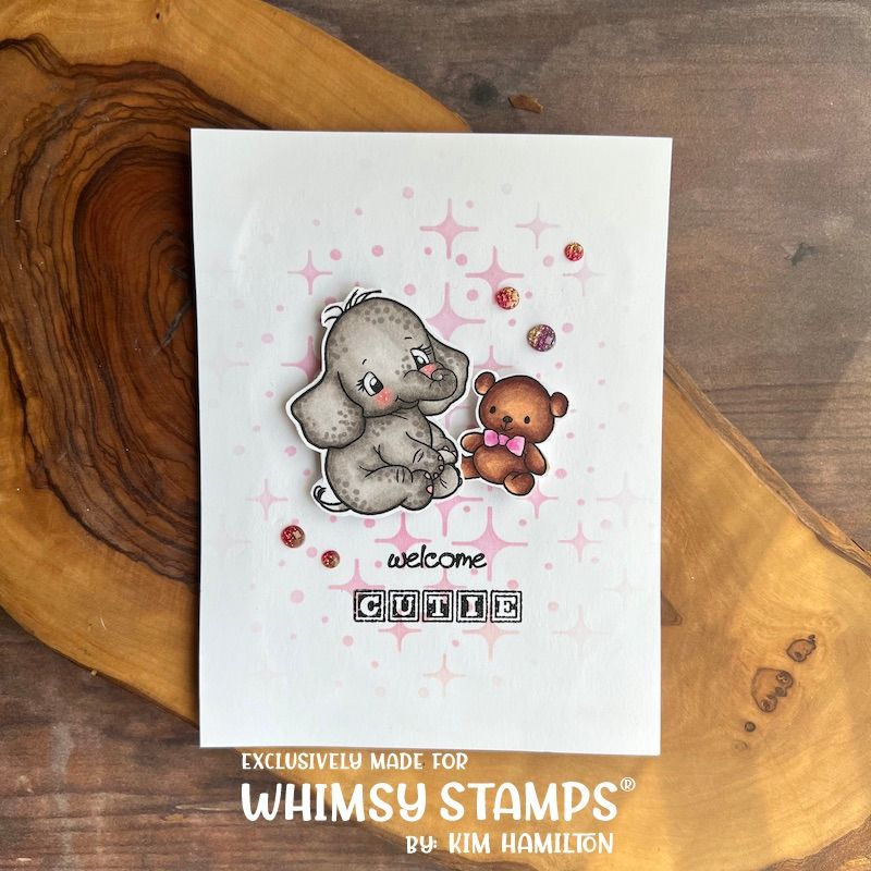 Whimsy Stamps Critter Babies Clear Stamps C1418 Cutie