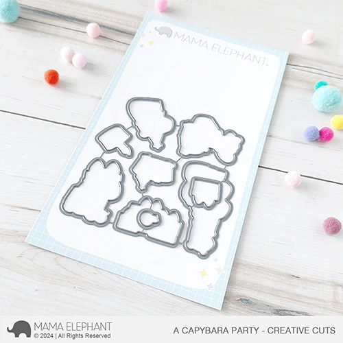 Mama Elephant Capybara Party Creative Steel Dies