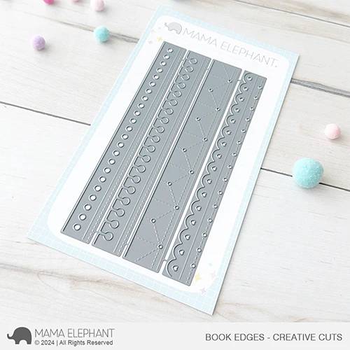 Mama Elephant Book Edges Creative Cuts Steel Dies