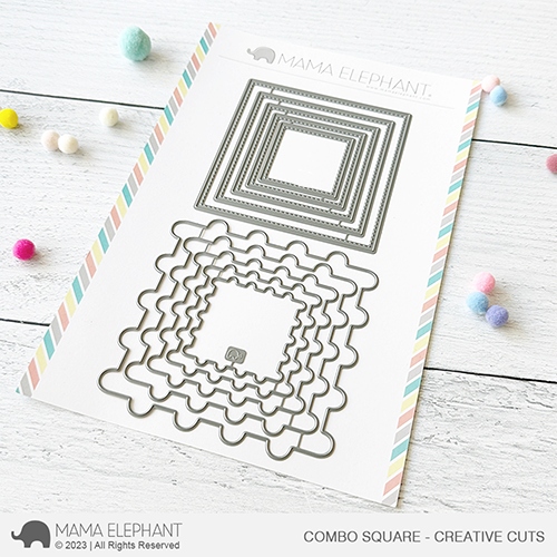 Mama Elephant Combo Square Creative Cuts Steel Dies*