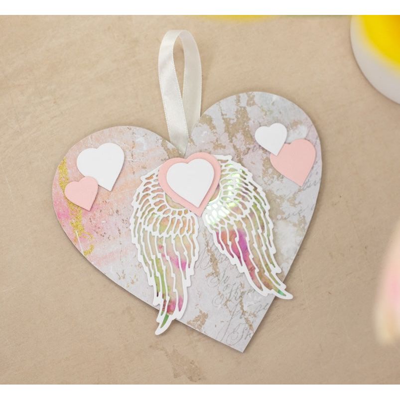 Crafter's Companion Seashell Illusion Film cc-ilf-seas angel wings heart