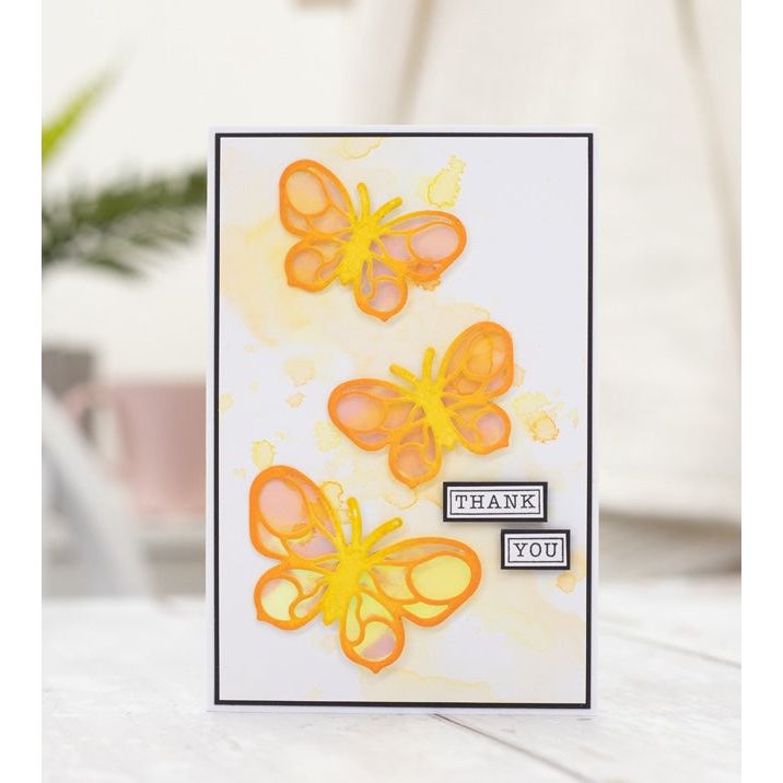 Crafter's Companion Coral Illusion Film cc-ilf-cor butterfly card
