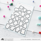 Mama Elephant Little Pig Agenda Creative Cuts Steel Dies
