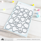 Mama Elephant Little Raccoon Agenda Clear Stamp and Die Set