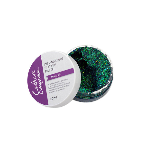 Crafter's Companion Peacock Mesmerising Glitter Paste cc-mme-chglp-peac