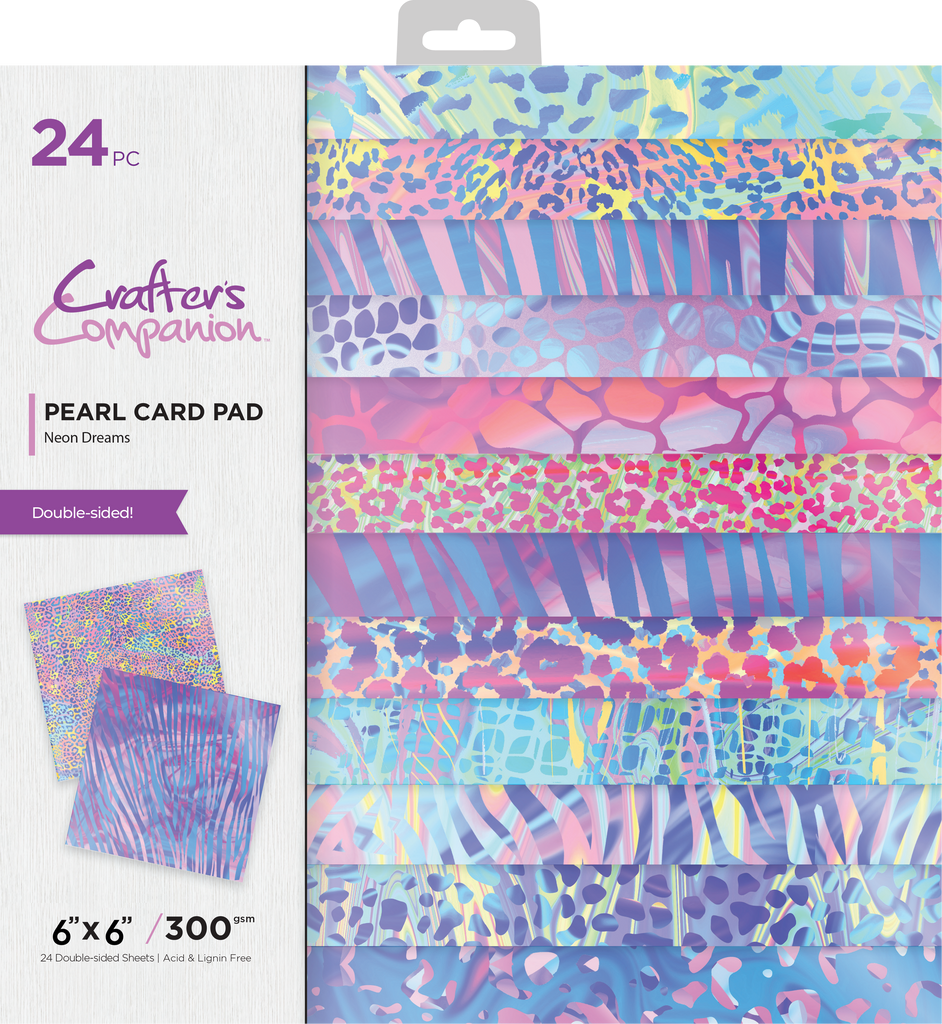 Crafter's Companion Neon Dreams 6 x 6 Paper Pad cc-pad6-nedr