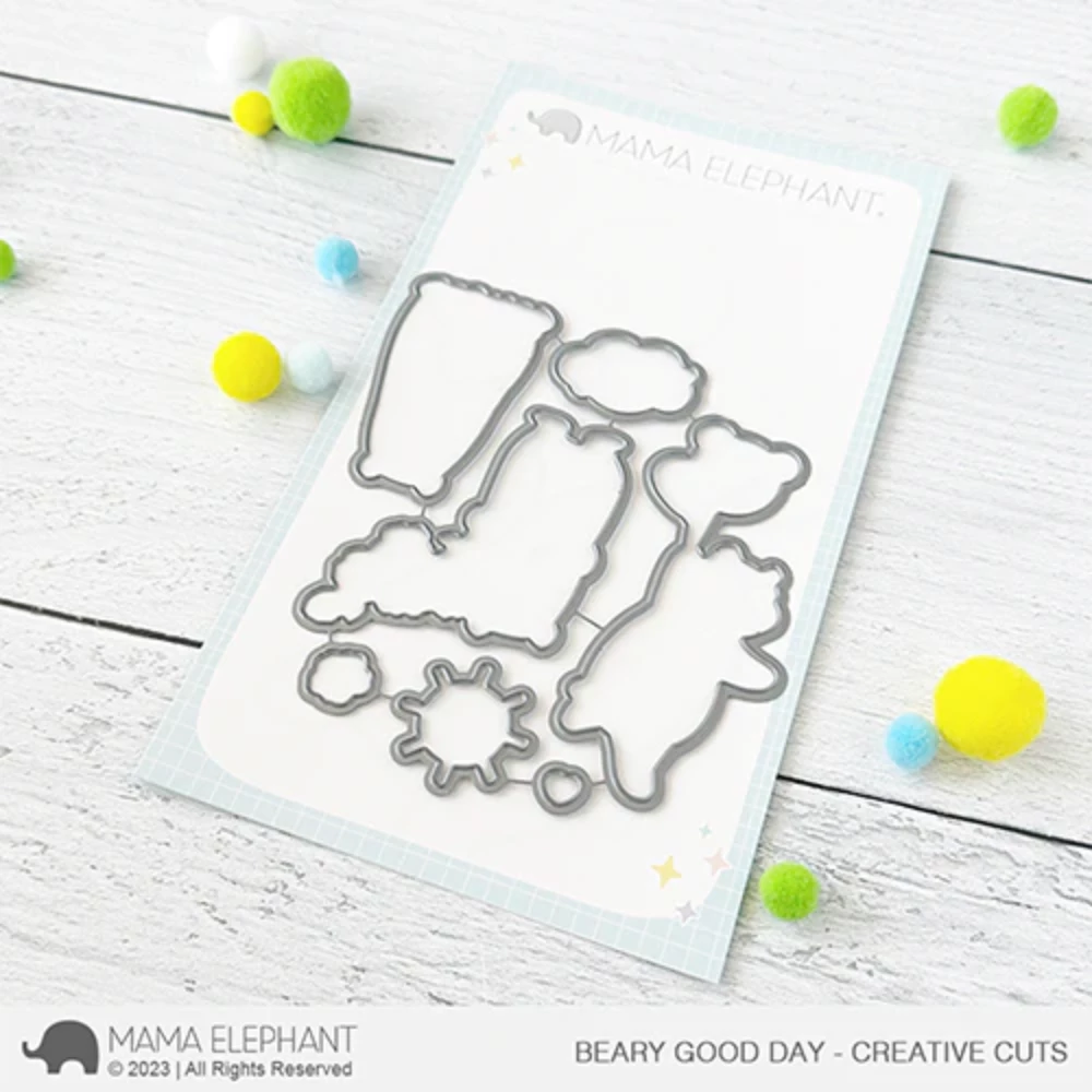 Mama Elephant Beary Good Day Creative Cuts Steel Dies