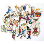 Craft Consortium 12 Days of Christmas Chipboard Ephemera CCEPH010 breakdown