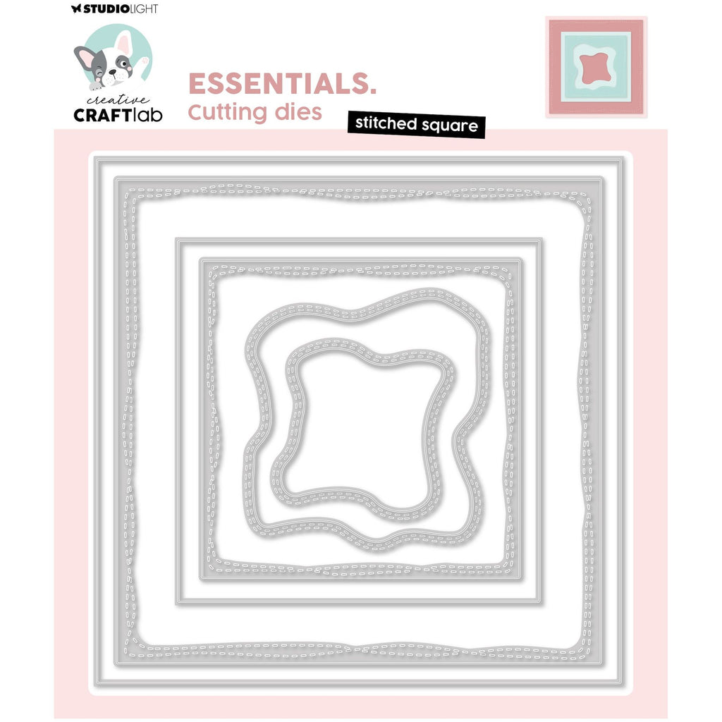Studio Light Stitched Square Essentials Dies ccl-es-cd761