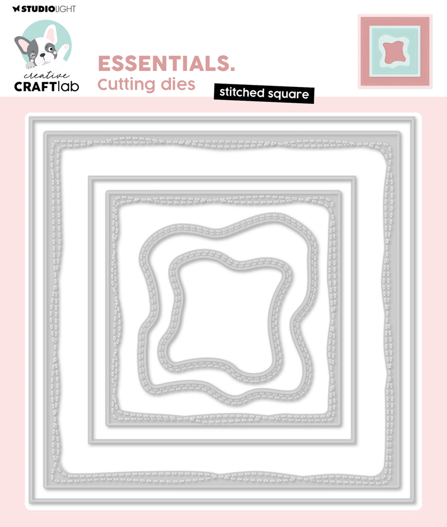 Studio Light Stitched Square Essentials Dies ccl-es-cd761