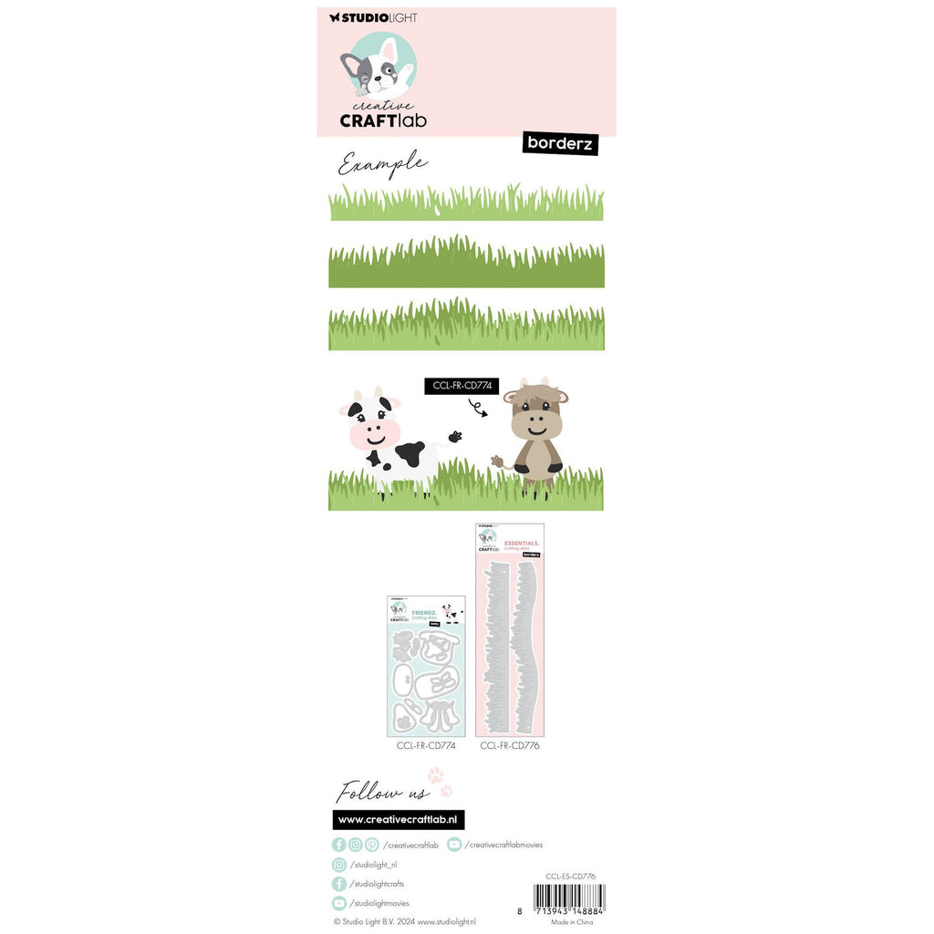 Studio Light Borderz Grass Dies Essentials ccl-es-cd776 package back