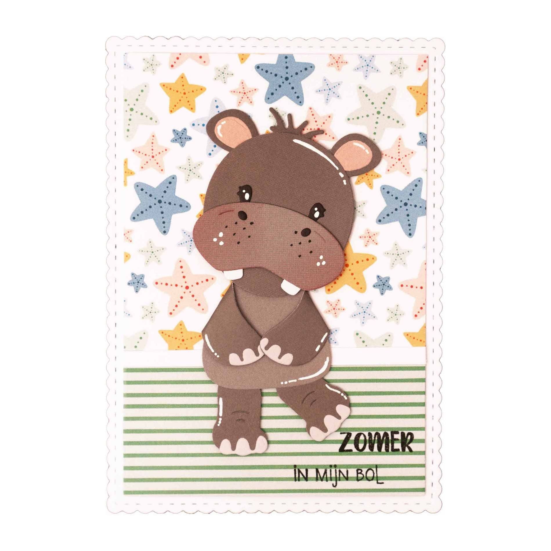 Studio Light Sea You Paper Pad ccl-fr-pp93 hippo card